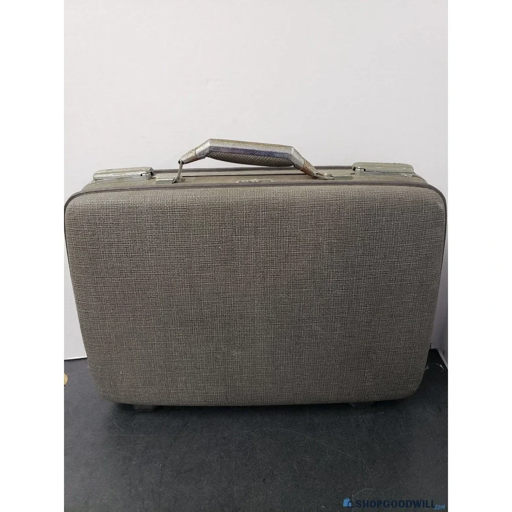 American‎ Tourister Hard Shell Suitcase MCM Travel Stackable Storage 50s 60s